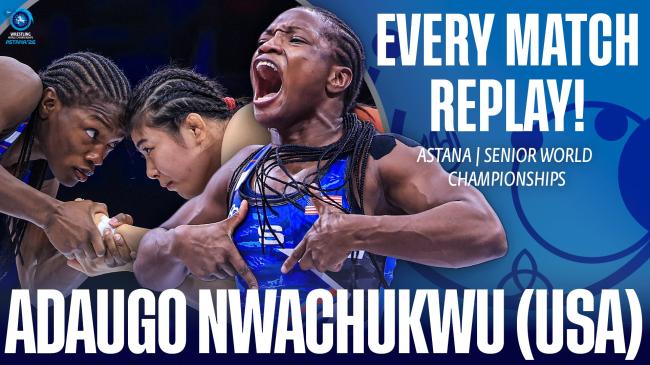 Every match from Adaugo NWACHUKWU (USA) at the 2026 World Championships