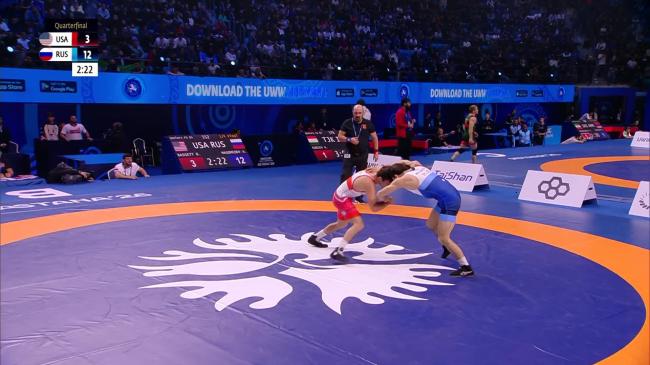 Bowen William BASSETT (USA) vs. Abasgadzhi MAGOMEDOV (RUS) | 2026 Senior World Championships | Quarter Final | FS 65Kg
