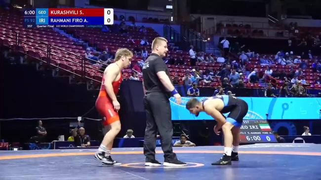 Sandro KURASHVILI (GEO) vs. Abolfazl Yaser RAHMANI FIROUZJAEI (IRI) | 2026 U23 World Championships | Quarter Final | FS 92Kg