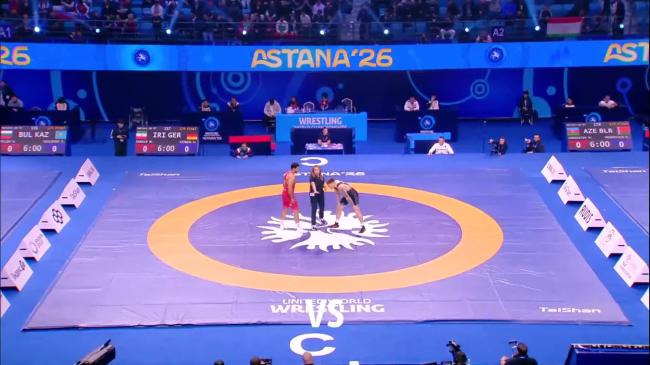 Mohammadhadi Abdollah SARAVI (IRI) vs. Anton Erich VIEWEG (GER) | 2026 Senior World Championships | Quarter Final | GR 97Kg