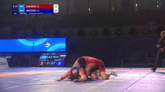 Zhiger ZAKIROV (KAZ) vs. Valentin Olegovitch GRUZDEV (RUS) | VETERAN WORLD CHAMPIONSHIPS 2026 | Semi Final | GR 88Kg