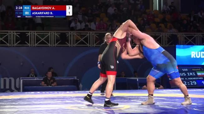 Abdurashid BAGAVDINOV (RUS) vs. Behzad Hosseinali ASKARIFARD (IRI) | VETERAN WORLD CHAMPIONSHIPS 2026 | Round 1 | FS 130Kg