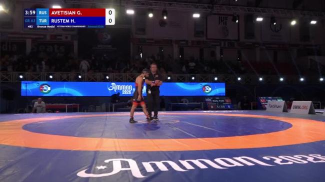 Gevorik AVETISIAN (RUS) vs. Hammet RUSTEM (TUR) | VETERAN WORLD CHAMPIONSHIPS 2026 | Bronze Medal | GR 62Kg