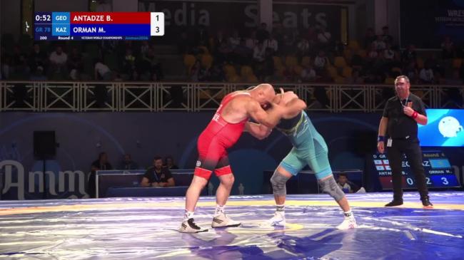 Badri ANTADZE (GEO) vs. Makhmud ORMAN (KAZ) | VETERAN WORLD CHAMPIONSHIPS 2026 | Round 4 | GR 78Kg