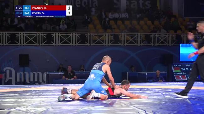 Ruslan IVANOV (BLR) vs. Samat OSPAN (KAZ) | VETERAN WORLD CHAMPIONSHIPS 2026 | Semi Final | GR 62Kg