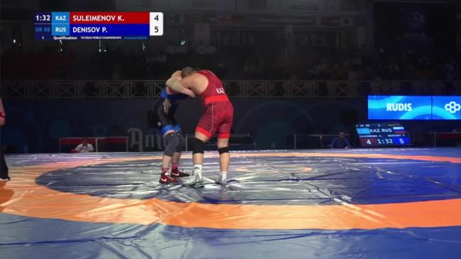 Kanat SULEIMENOV (KAZ) vs. Pavel DENISOV (RUS) | VETERAN WORLD CHAMPIONSHIPS 2026 | Qualification | GR 88Kg