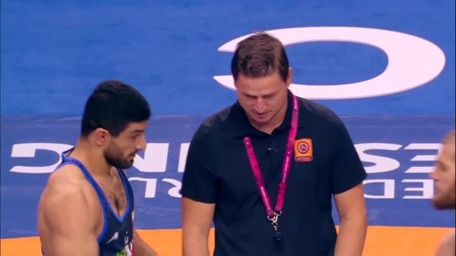 Magomed RAMAZANOV (BUL) vs. Kamran GHASEMPOUR (IRI) | 2026 Senior World Championships | 1/16 Final | FS 86Kg