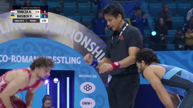 Krisztian Istvan VANCZA (HUN) vs. Parviz NASIBOV (UKR) | 2026 Senior World Championships | Quarter Final | GR 72Kg