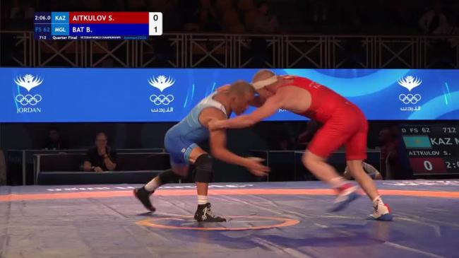 Samat AITKULOV (KAZ) vs. Batnamsan BAT ULZII (MGL) | VETERAN WORLD CHAMPIONSHIPS 2026 | Quarter Final | FS 62Kg