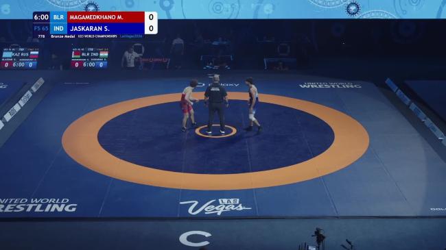 Magomedkhan MAGAMEDKHANOV (BLR) vs. Singh JASKARAN (IND) | 2026 U23 World Championships | Bronze Medal | FS 65Kg