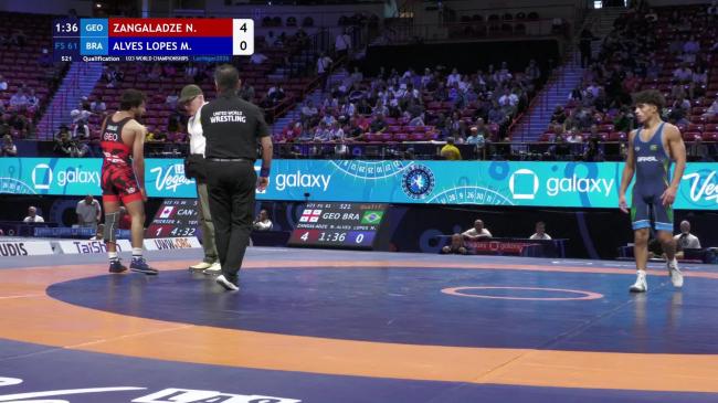 Nika ZANGALADZE (GEO) vs. Matthew ALVES LOPES (BRA) | U23 World Championships 2026 | Qualification | FS 61Kg