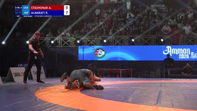 Andrei STASHONAK (USA) vs. Ramzi Salah Abdel Rahman ALMARAFI (JOR) | VETERAN WORLD CHAMPIONSHIPS 2026 | Gold Medal | GR 78Kg