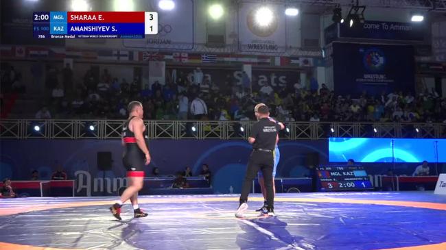 Enkhbayar SHARAA (MGL) vs. Serik AMANSHIYEV (KAZ) | VETERAN WORLD CHAMPIONSHIPS 2026 | Bronze Medal | FS 100Kg