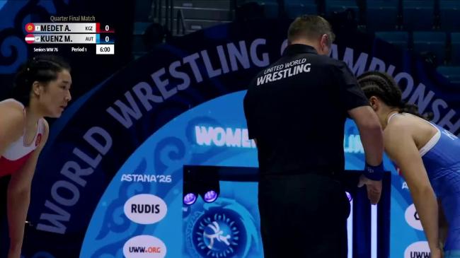 Aiperi MEDET KYZY (KGZ) vs. Martina KUENZ (AUT) | 2026 Senior World Championships | Quarter Final | WW 76Kg