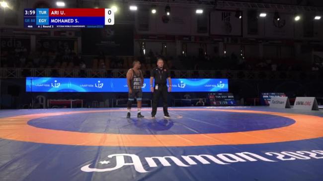 Ugur ARI (TUR) vs. Sherif Eissa Ewis MOHAMED (EGY) | VETERAN WORLD CHAMPIONSHIPS 2026 | A | Round 3 | GR 88Kg