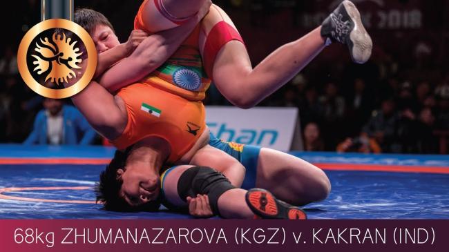 #TBT: Zhumanazarova wins first senior medal at Bishkek Asian Championships