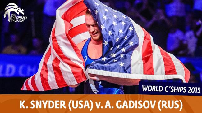 #TBT: Snyder Upsets Defending World Champ Gadisov to win ’15 World Gold